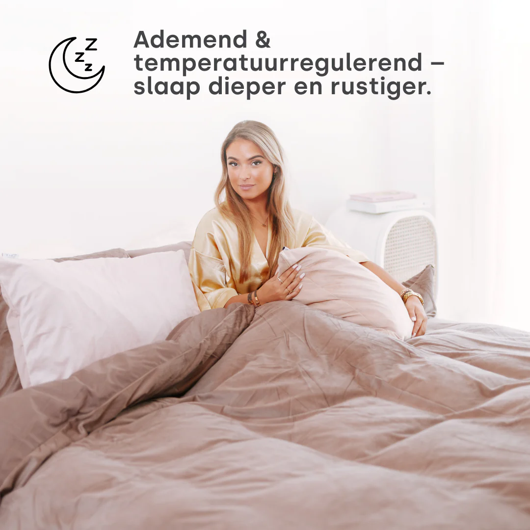Y-NOT Soft Flanel Dekbed Taupe / Grey - Image 6