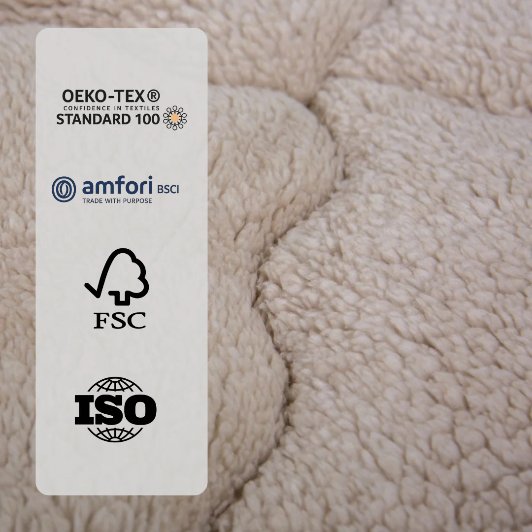 Dekbed Zonder Overtrek Teddy™ Cappuccino White - Image 8