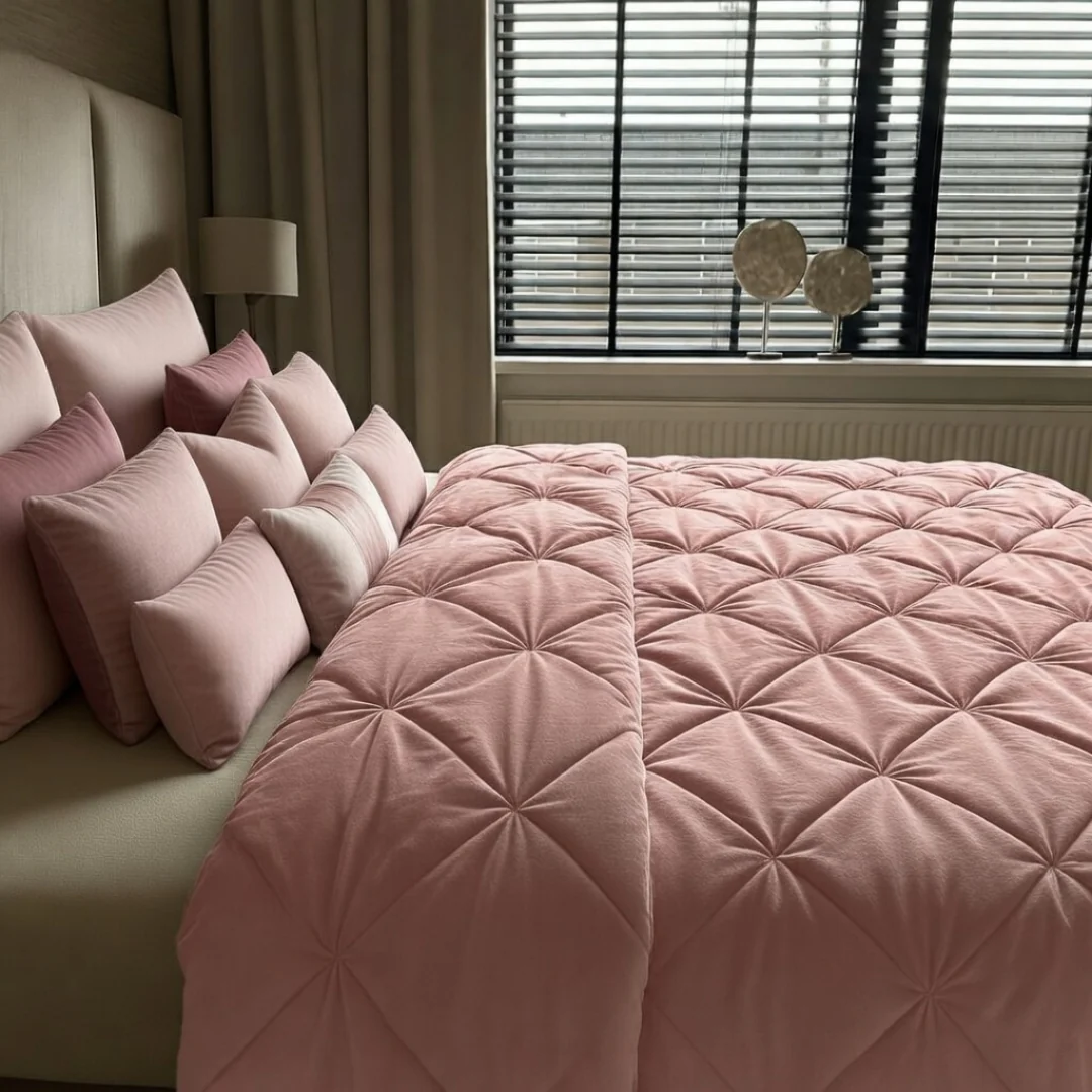 Y-NOT Velvet Dekbed Roze - Image 2