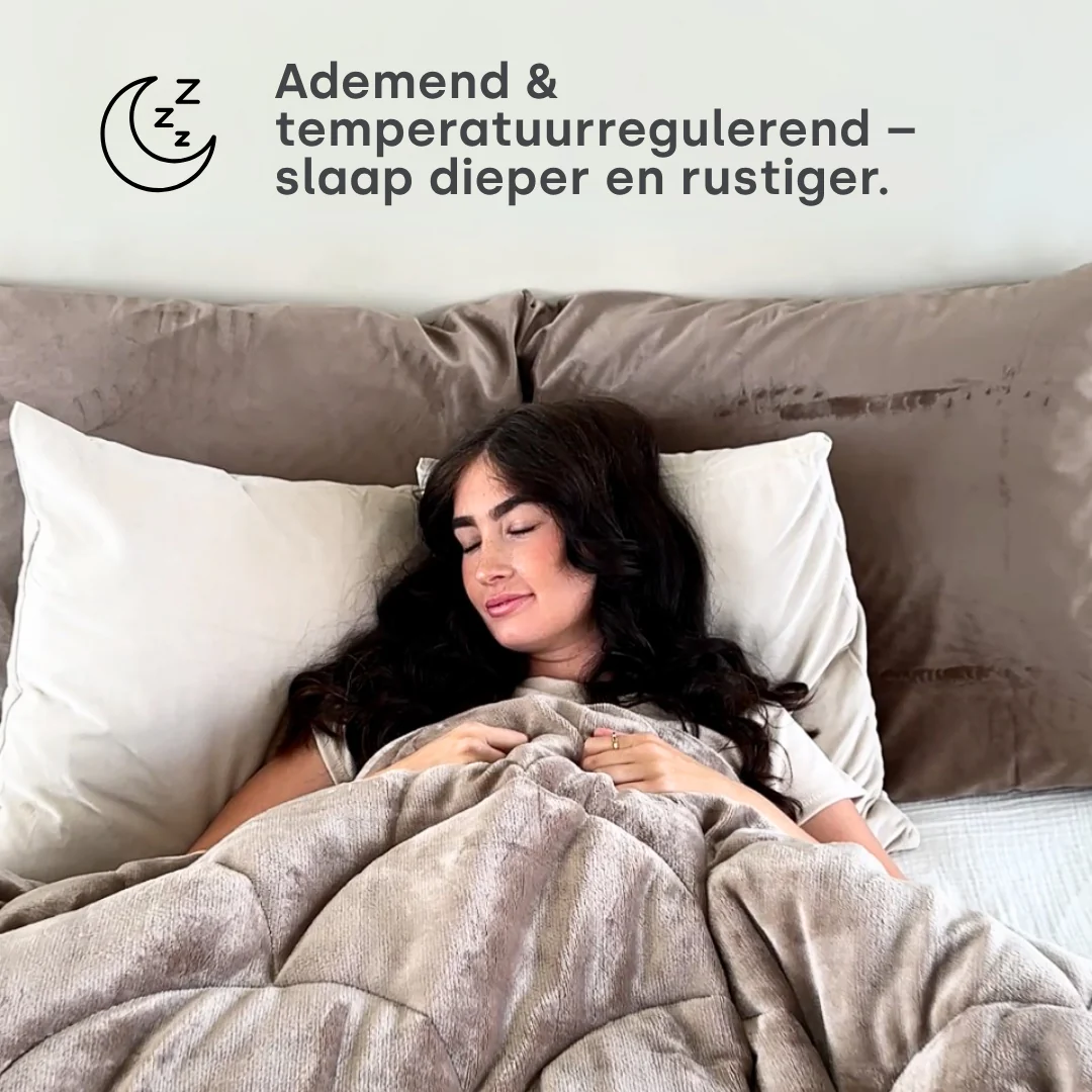 Y-NOT Zomerdekbed Velvet Chenille Taupe - Image 8