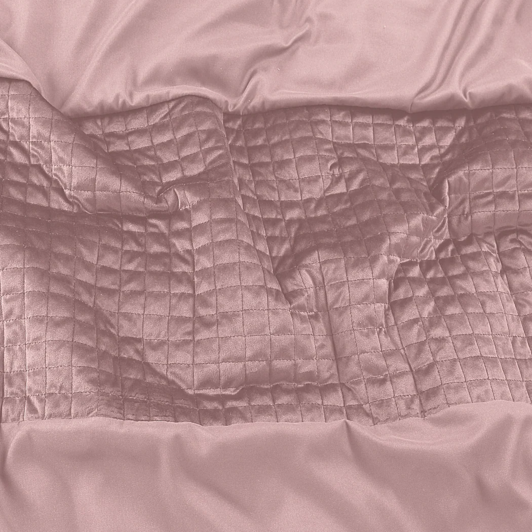 Dekbedovertrek set Velvet Border Chai Latte Pink - Image 3