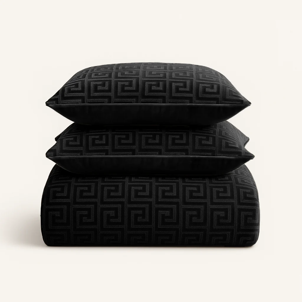Dekbedovertrek set Velvet Designer Black