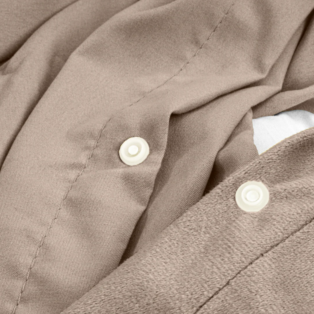 Dekbedovertrek set Velvet Taupe Grey - Image 4