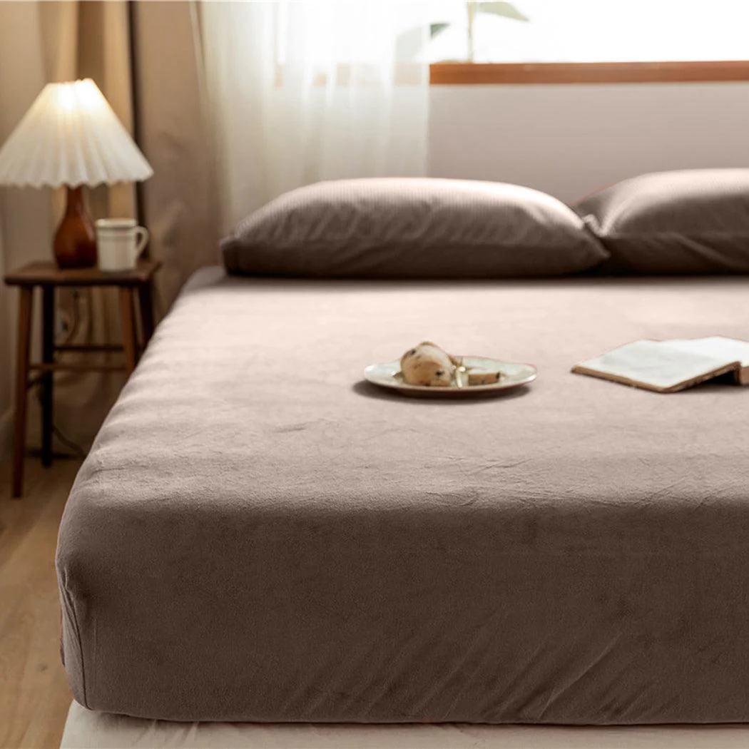 Matras Hoeslaken Velvet Taupe/Grey - Image 8