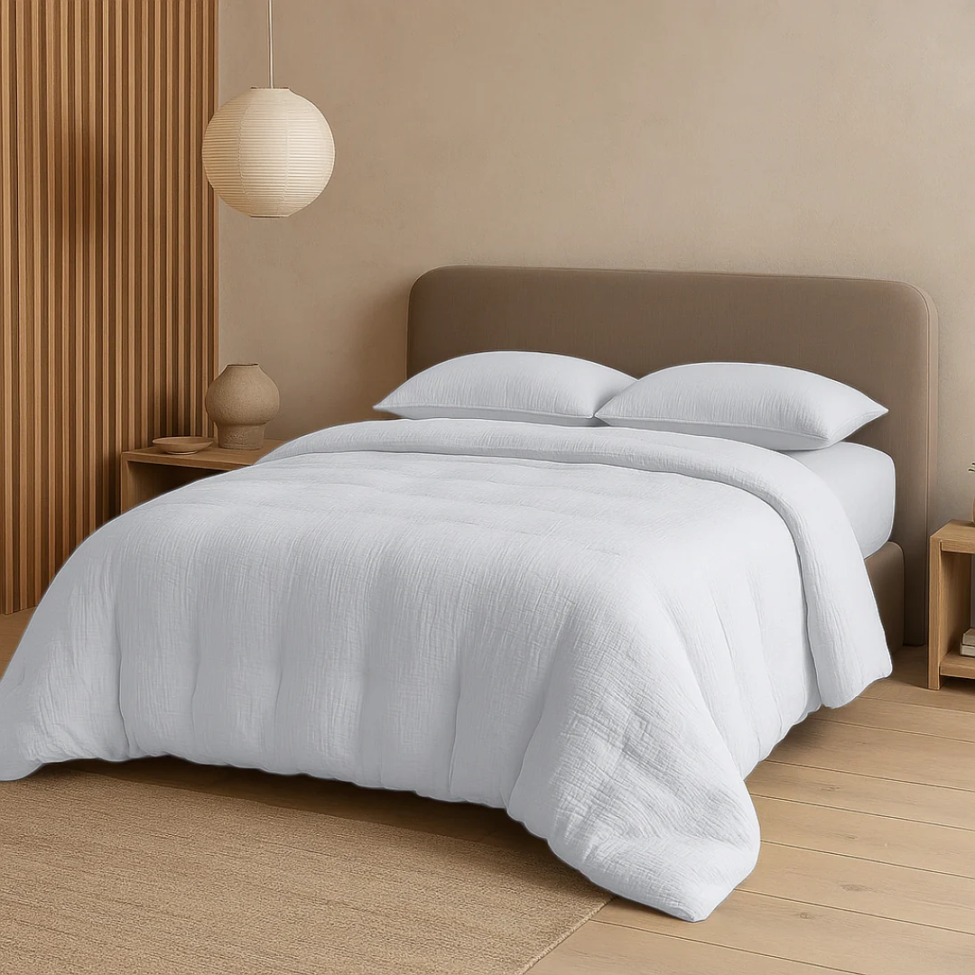 Y-NOT Kussenslopen Micro Mousseline White 60x70cm 2-Pack - Image 3