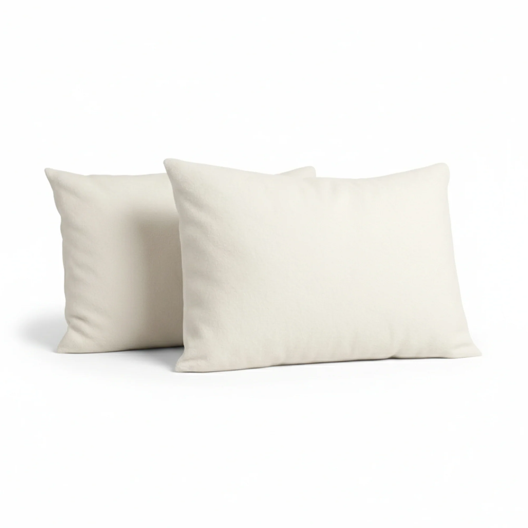 Y-NOT Kussenslopen Soft Fleece Flanel Pearl White 60x70 cm 2-pack