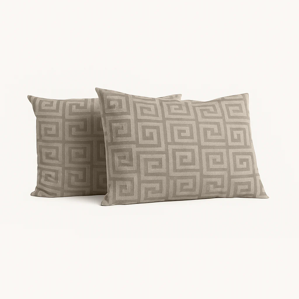 Y-NOT Kussenslopen Velvet Designer Taupe 60x70cm 2-Pack