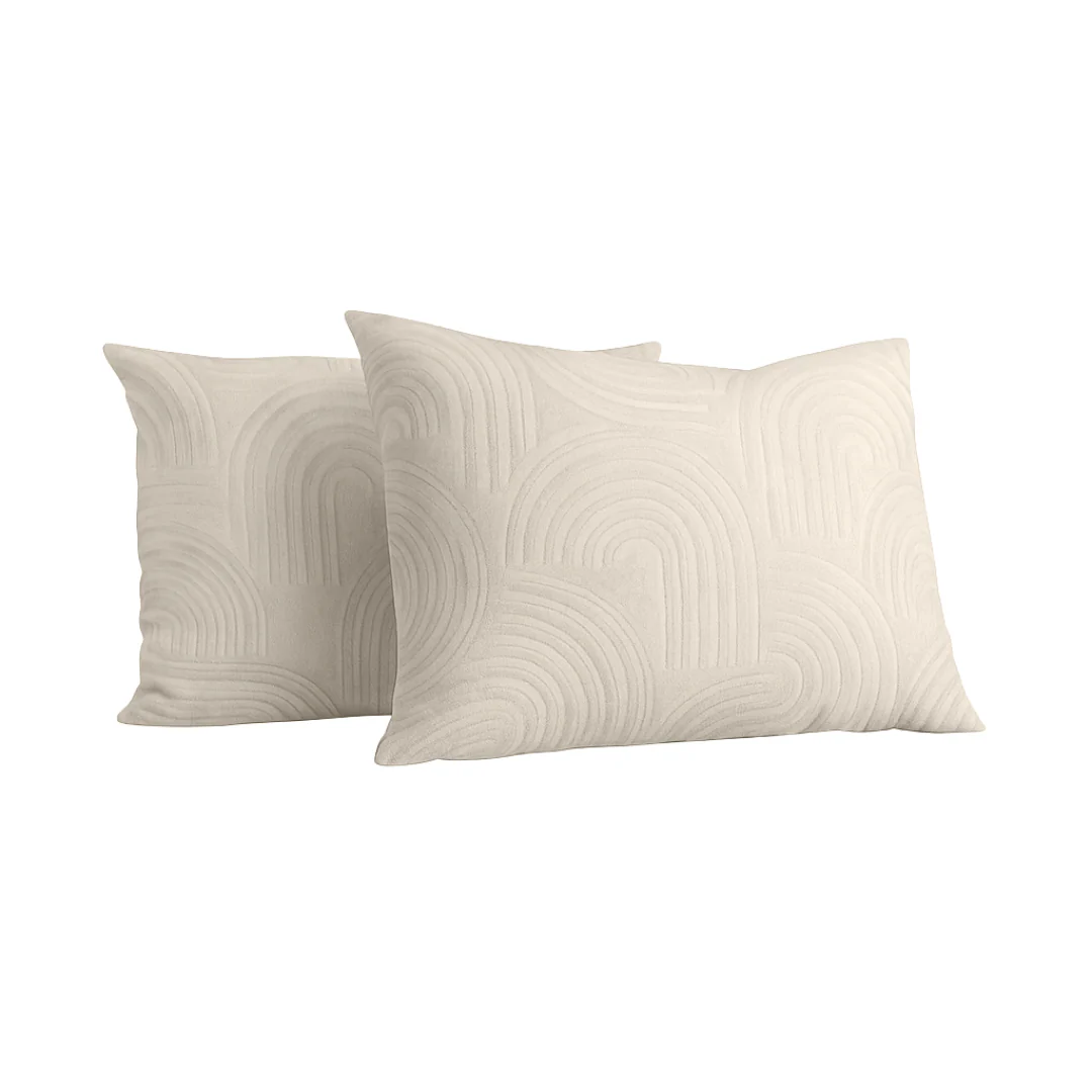 Y-NOT Kussenslopen Velvet Japandi Sand 60x70 cm 2-pack