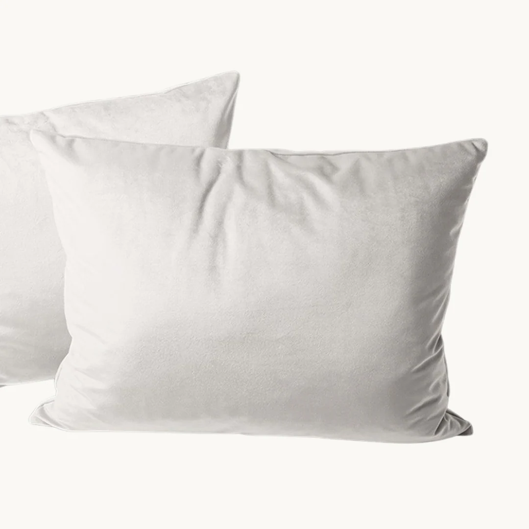 Y-NOT Kussenslopen Velvet Pearl White 60x70 cm 2-pack - Image 3