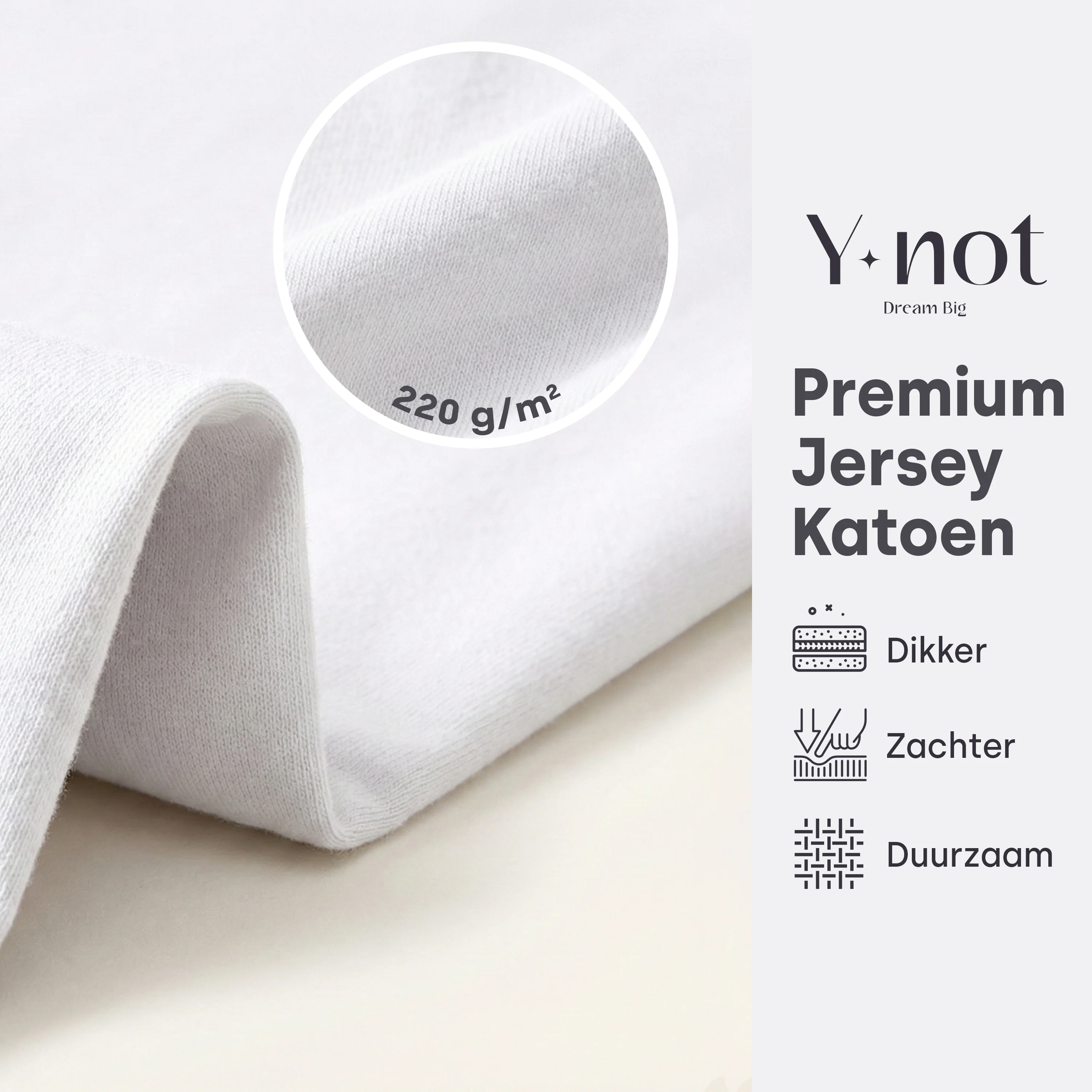 Matras Hoeslaken Premium Dubbel Jersey Katoen Wit - Image 5