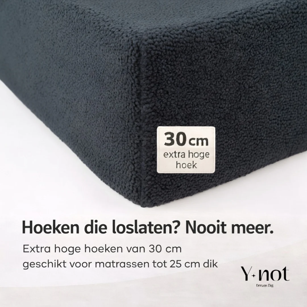 Matras Hoeslaken Teddy - Jet Black - Image 3
