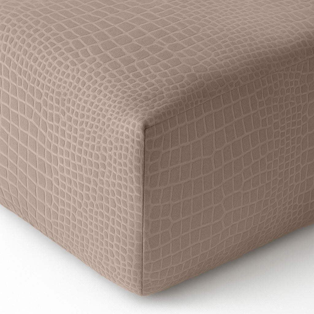 Matras Hoeslaken Velvet Snake Skin - Desert Taupe - Image 9