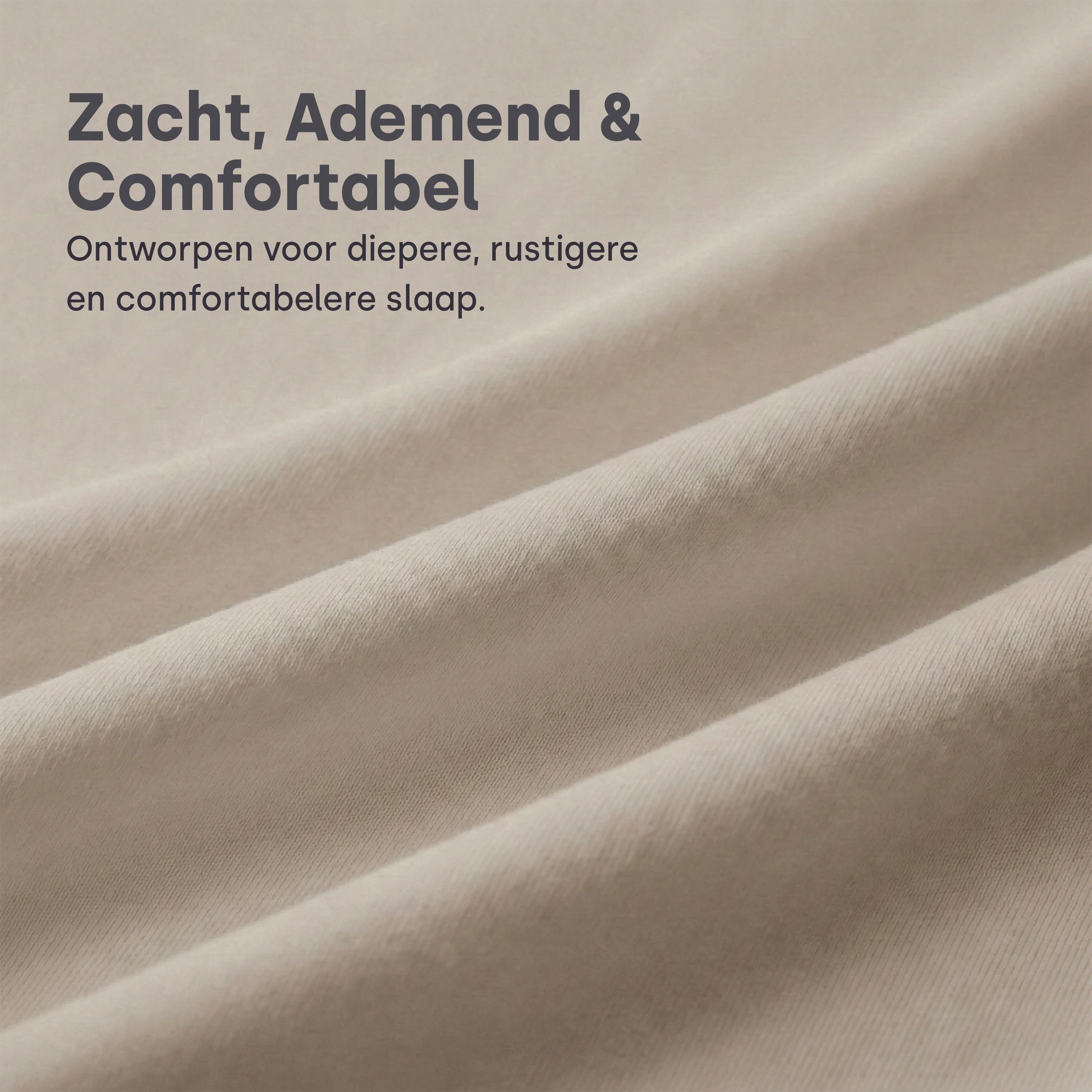 Splittopper Hoeslaken Premium Dubbel Jersey Katoen Taupe - Image 10