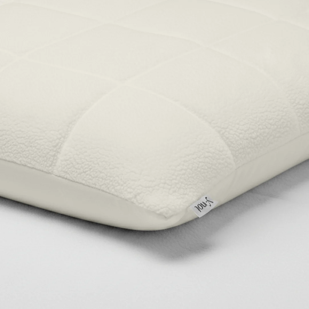 Y-NOT Kussenslopen Vol & Gevoerd Teddy Pearl White 2-Pack 60x70 cm - Image 4