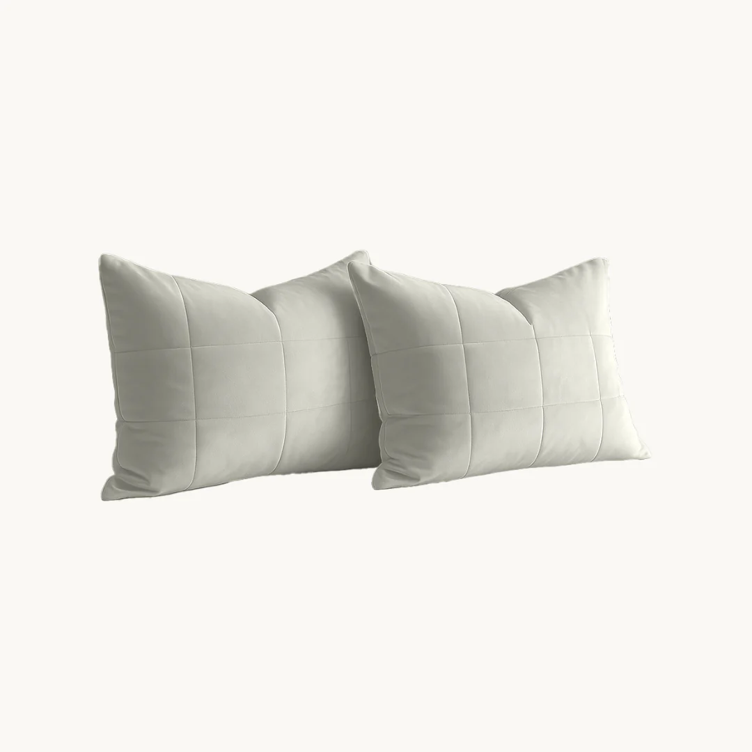 Y-NOT Kussenslopen Vol & Gevoerd Velvet Pearl White 2-Pack 60x70 cm