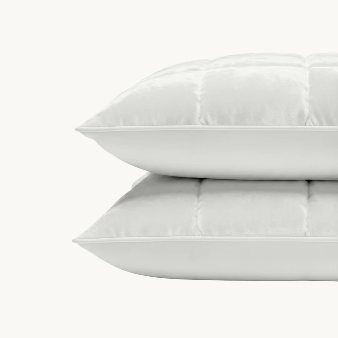 Y-NOT Kussenslopen Vol & Gevoerd Velvet Pearl White 2-Pack 60x70 cm - Image 3
