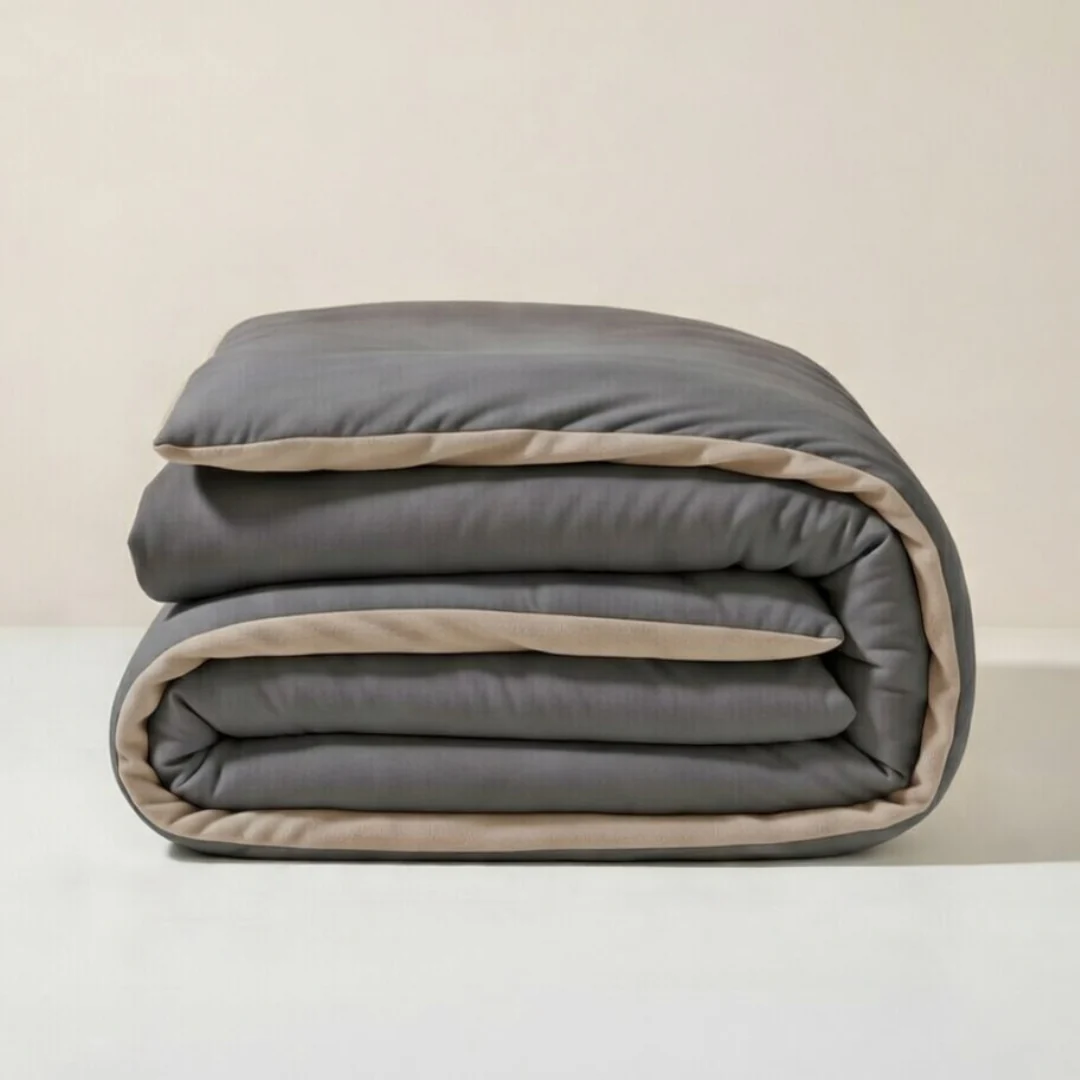 Y-NOT Jersey Flanel Dekbed Taupe/Antra