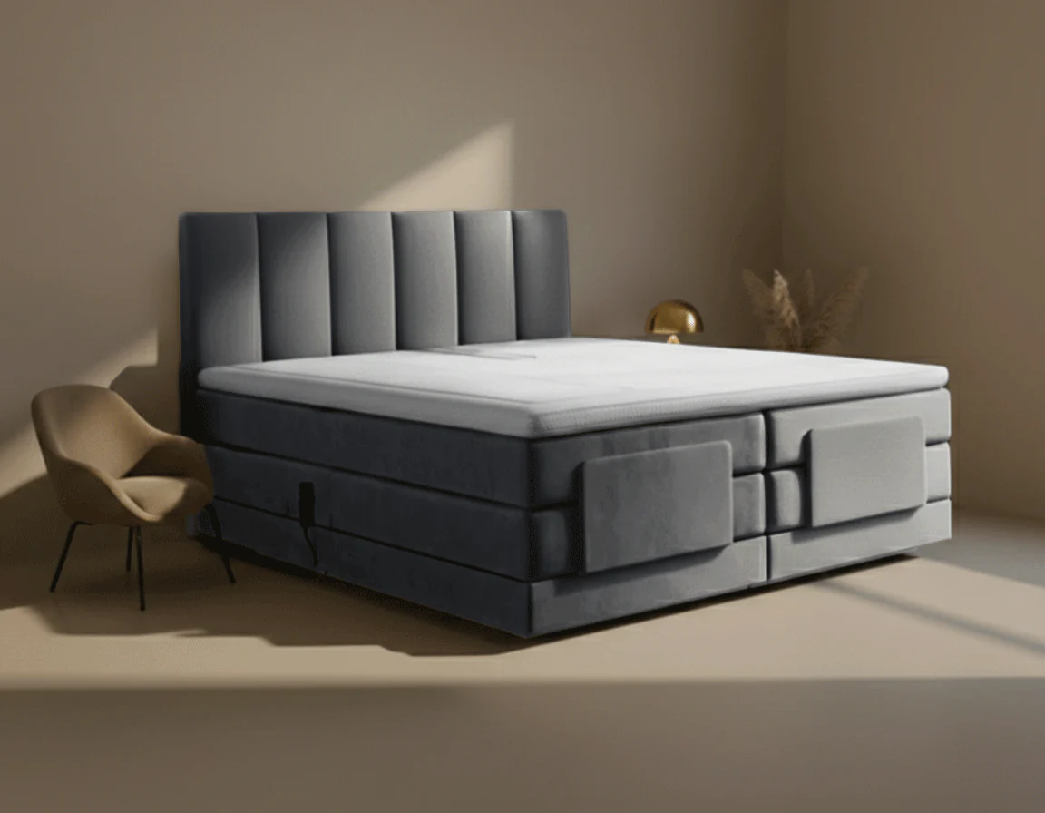 Y-NOT - Elektrische Boxspring - Lumière - Complete set - Nº19 Caviar Dark Gray - Image 3