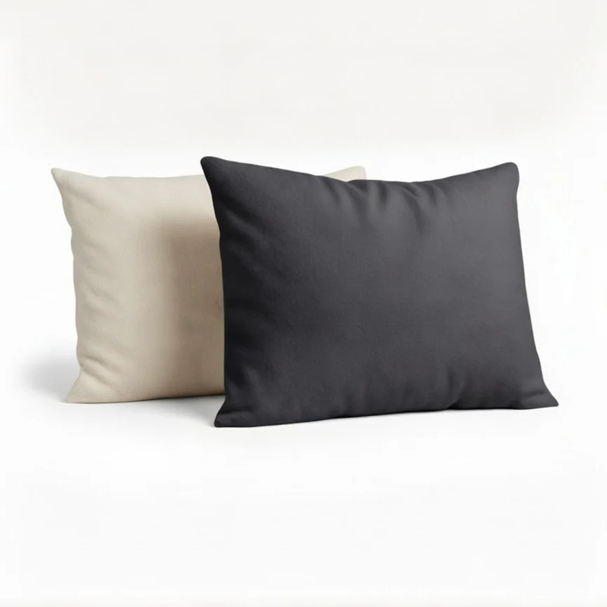 Y-NOT Kussenslopen Jersey Flannel Antra/Greige 60x70 cm 2-pack